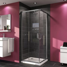 Tus paravan HUPPE - X1-200 kabina 80x80 [hrom,transp]